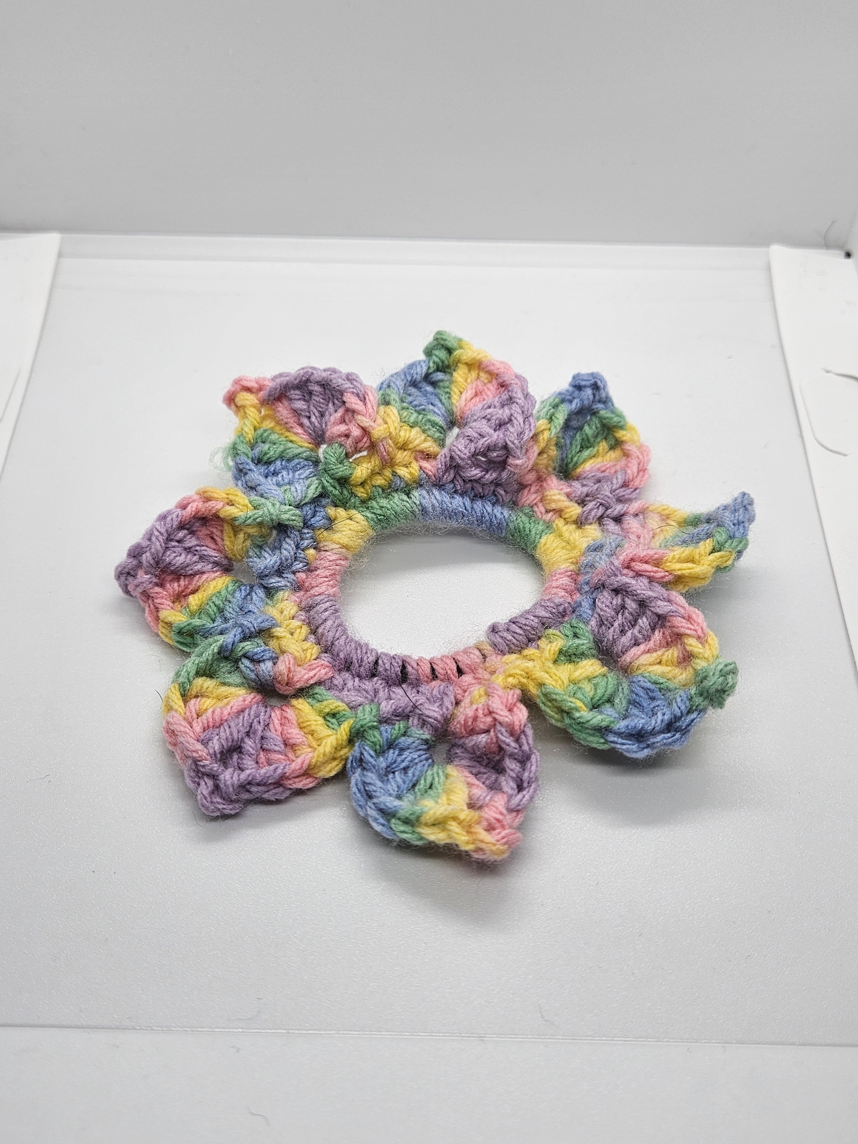 Flower scrunchies