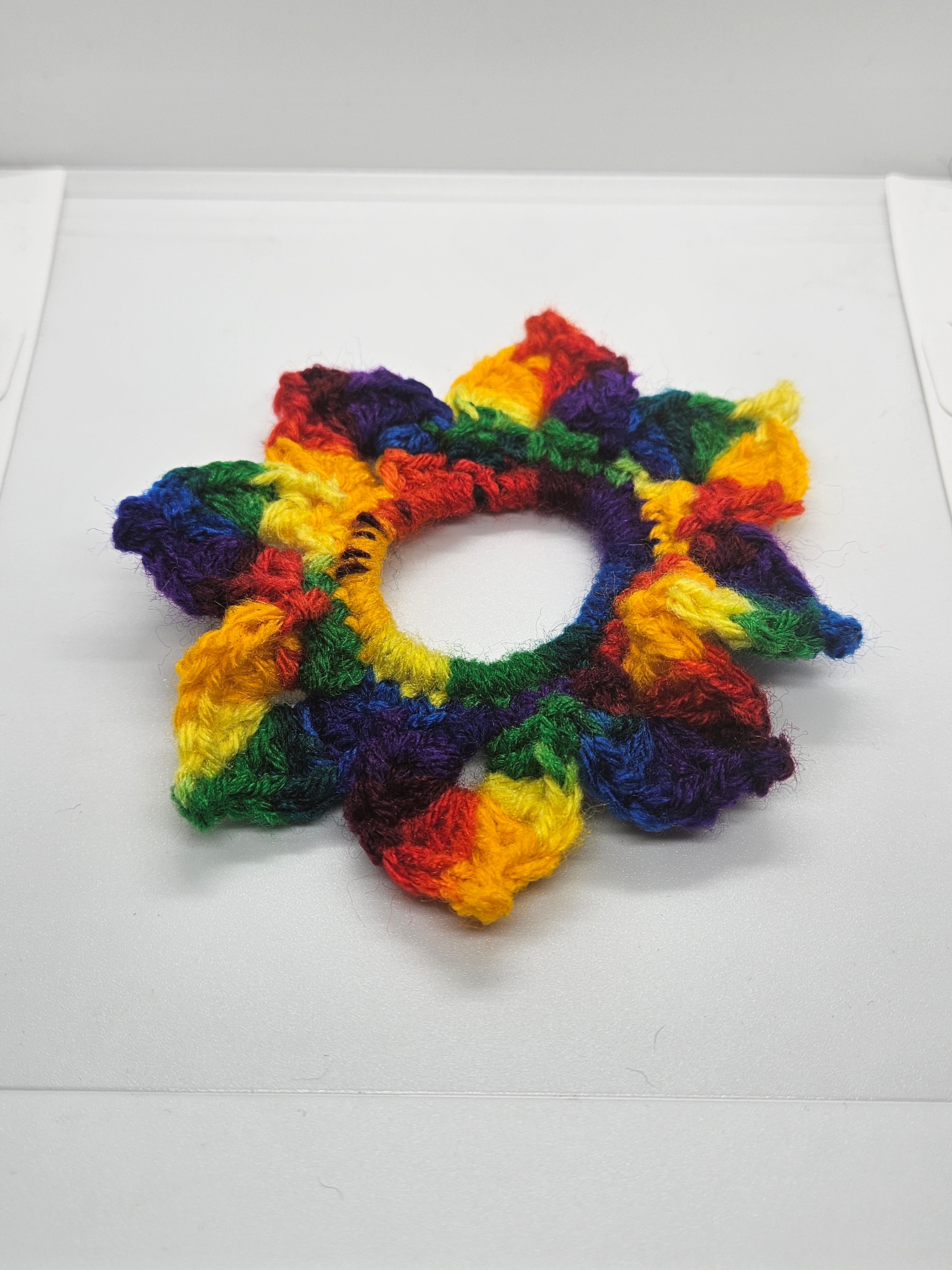 Flower scrunchies