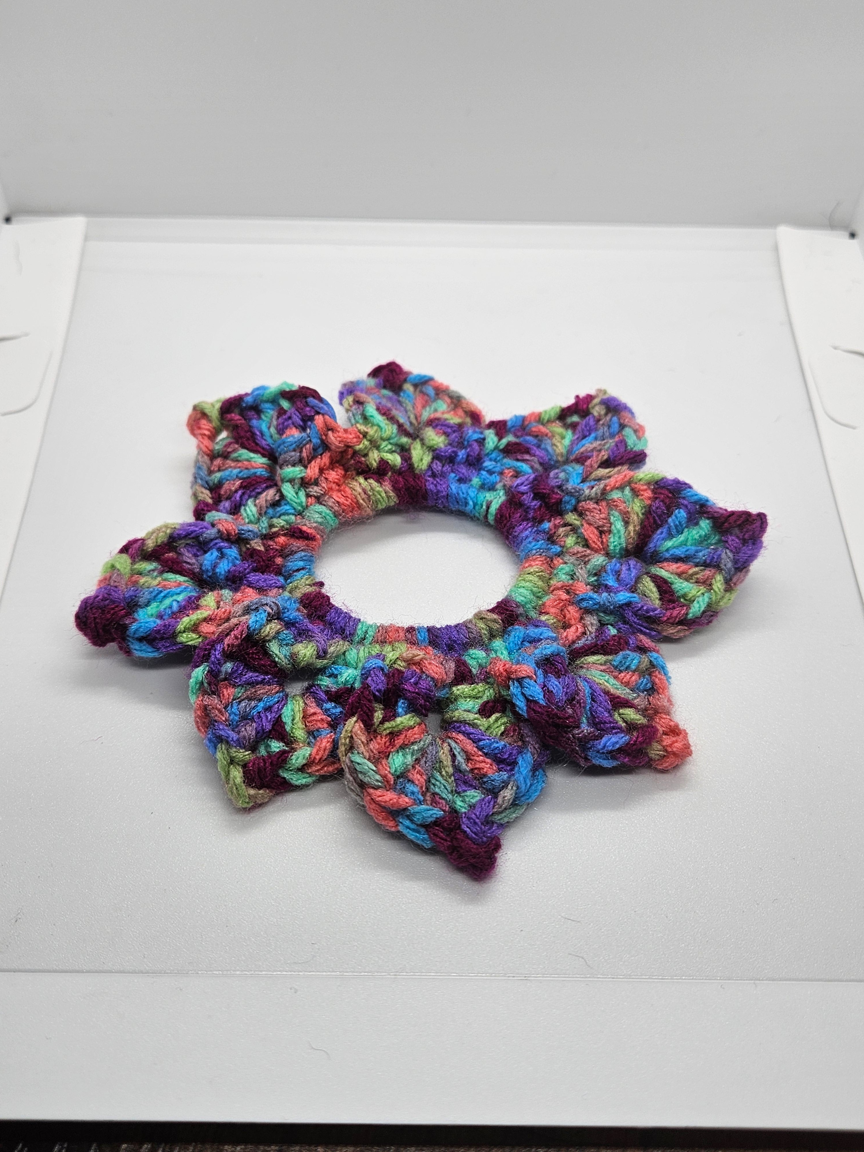 Flower scrunchies
