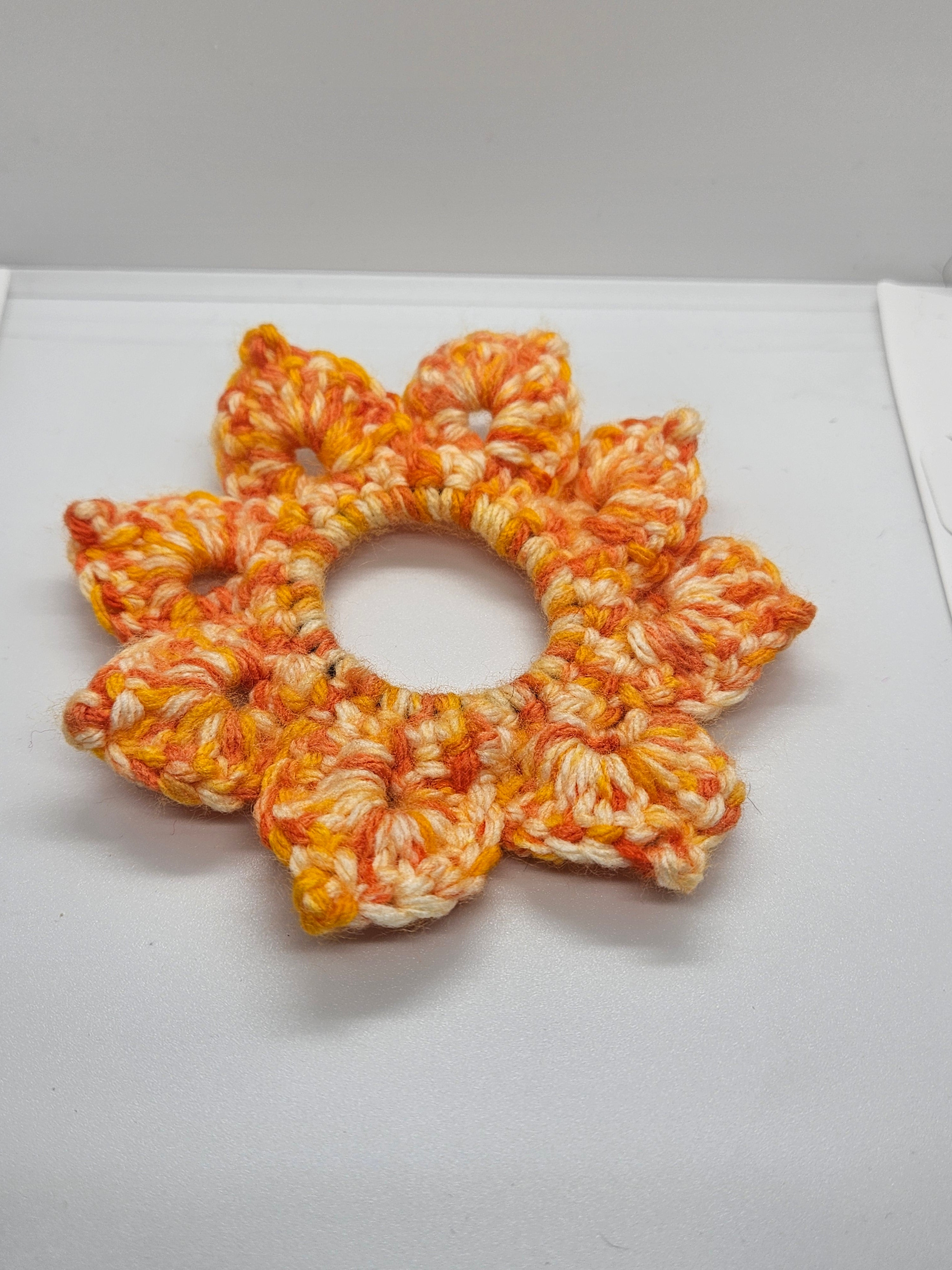 Flower scrunchies