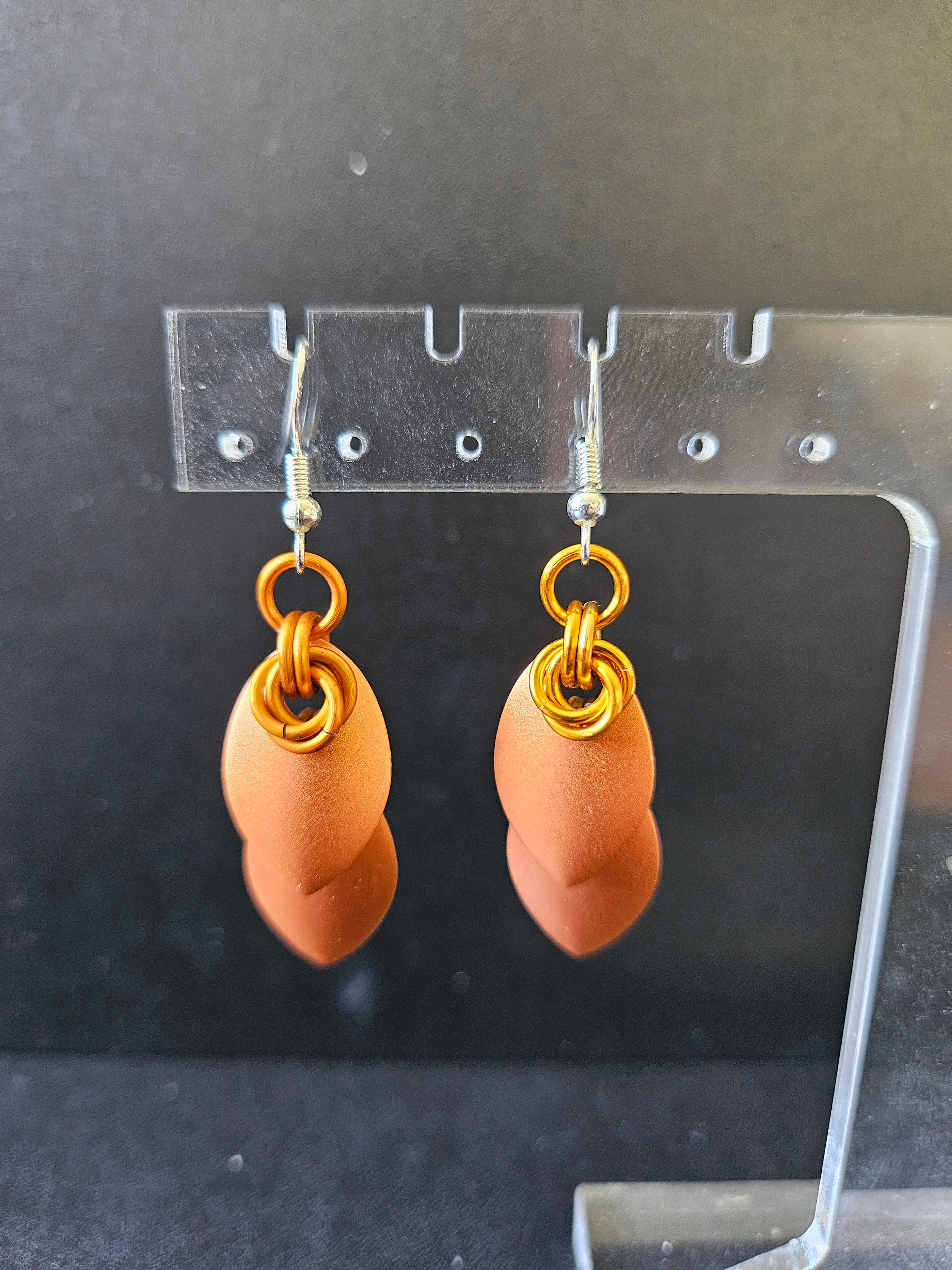 Elegant Scale Earrings *Solid Colors*