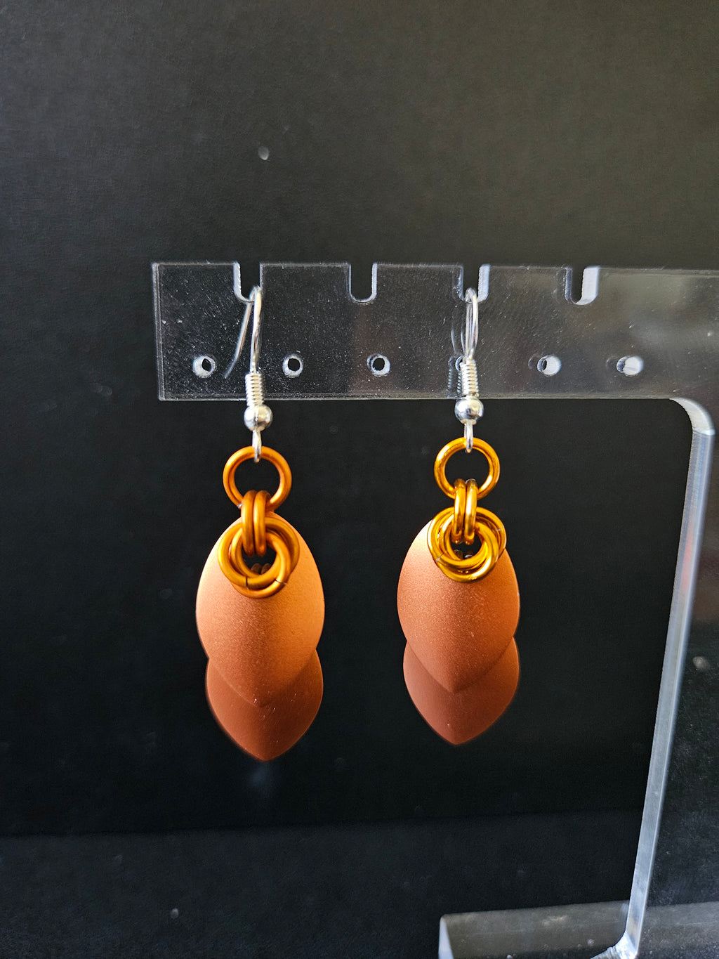 Elegant Scale Earrings *Solid Colors*