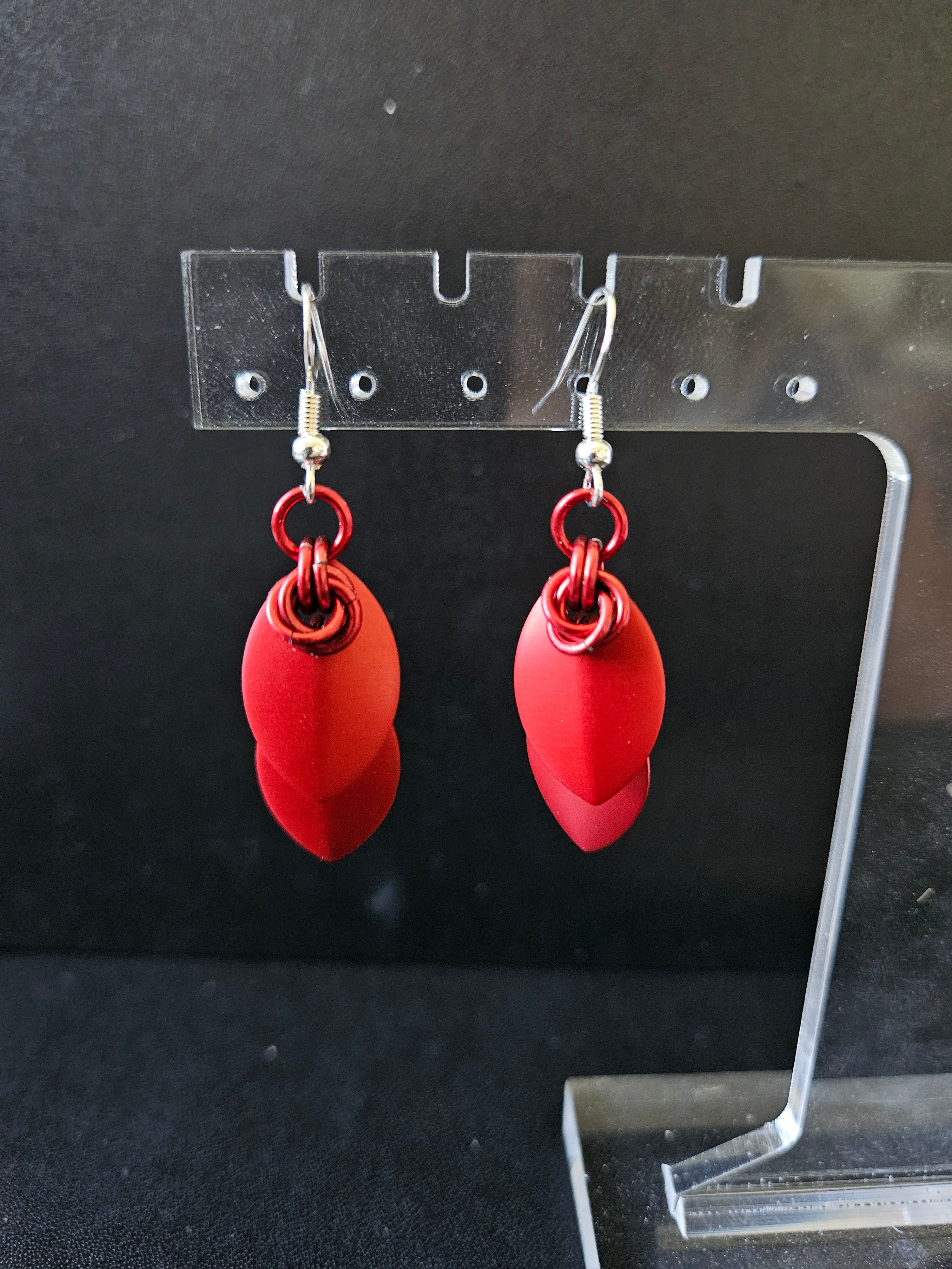Elegant Scale Earrings *Solid Colors*
