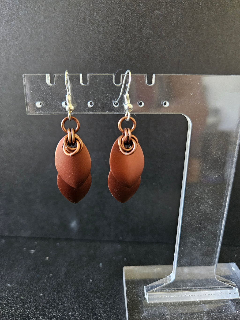 Elegant Scale Earrings *Solid Colors*