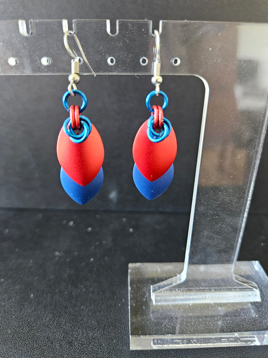 Multicolored Elegant Scale Earrings