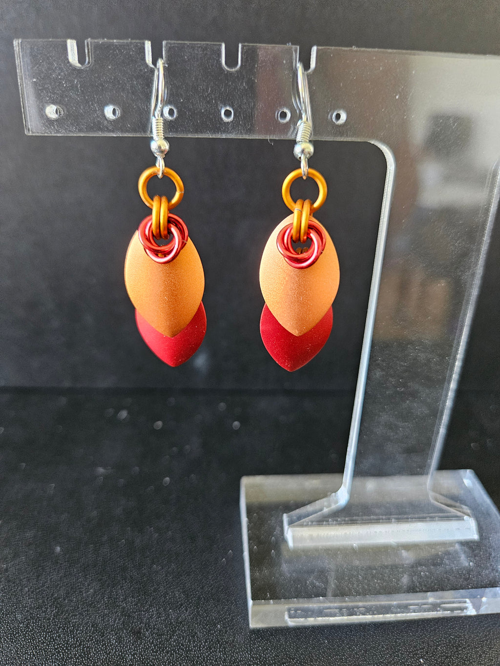 Multicolored Elegant Scale Earrings