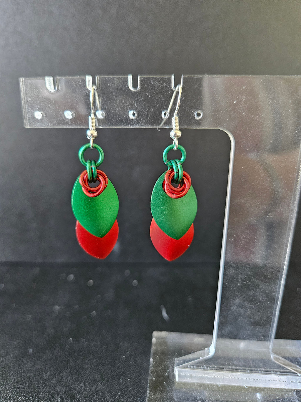 Multicolored Elegant Scale Earrings