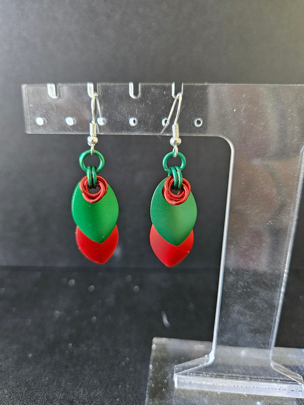 Multicolored Elegant Scale Earrings
