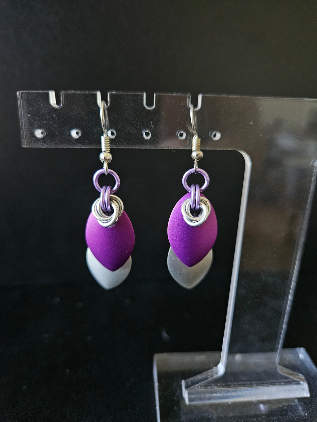 Multicolored Elegant Scale Earrings