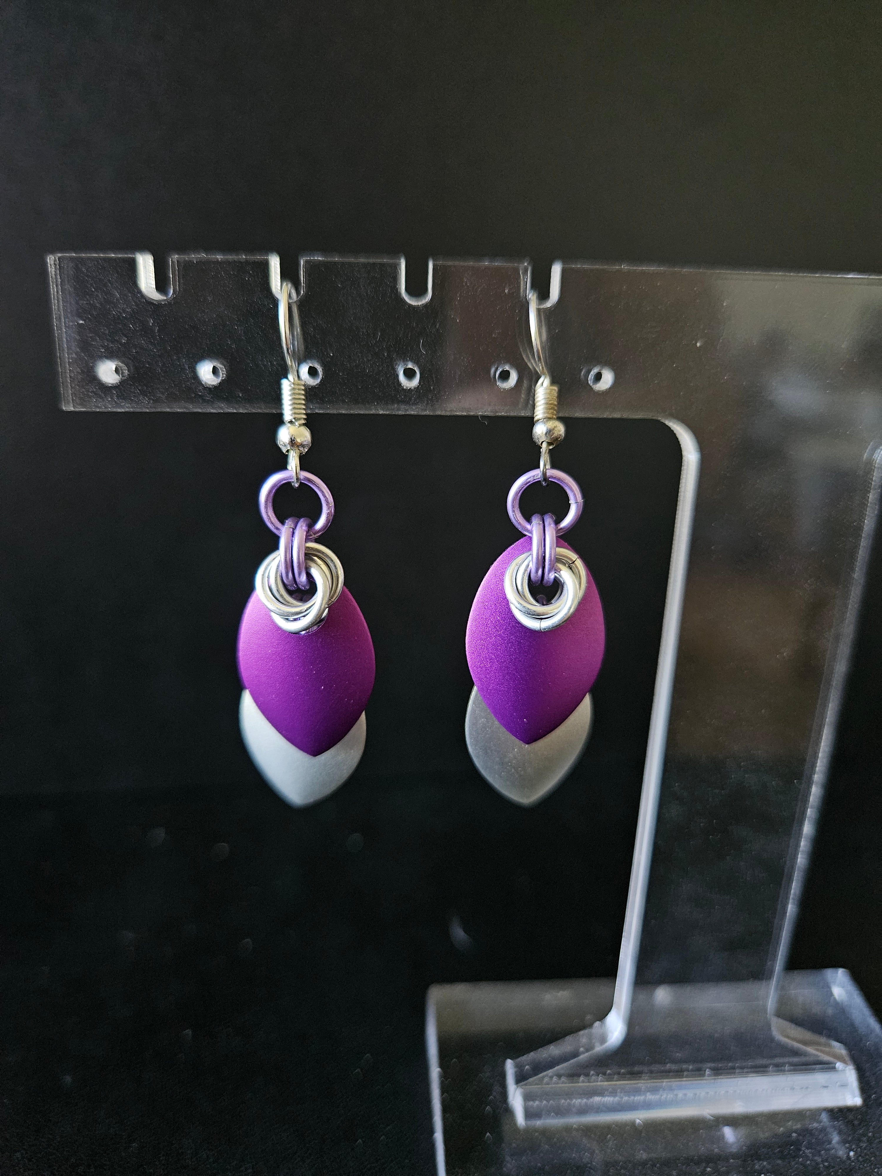 Multicolored Elegant Scale Earrings