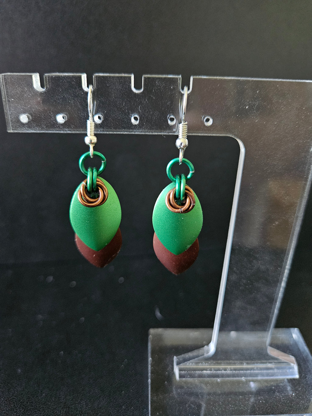 Multicolored Elegant Scale Earrings