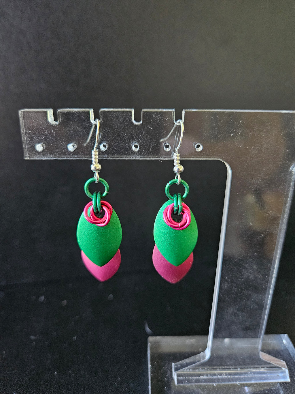 Multicolored Elegant Scale Earrings