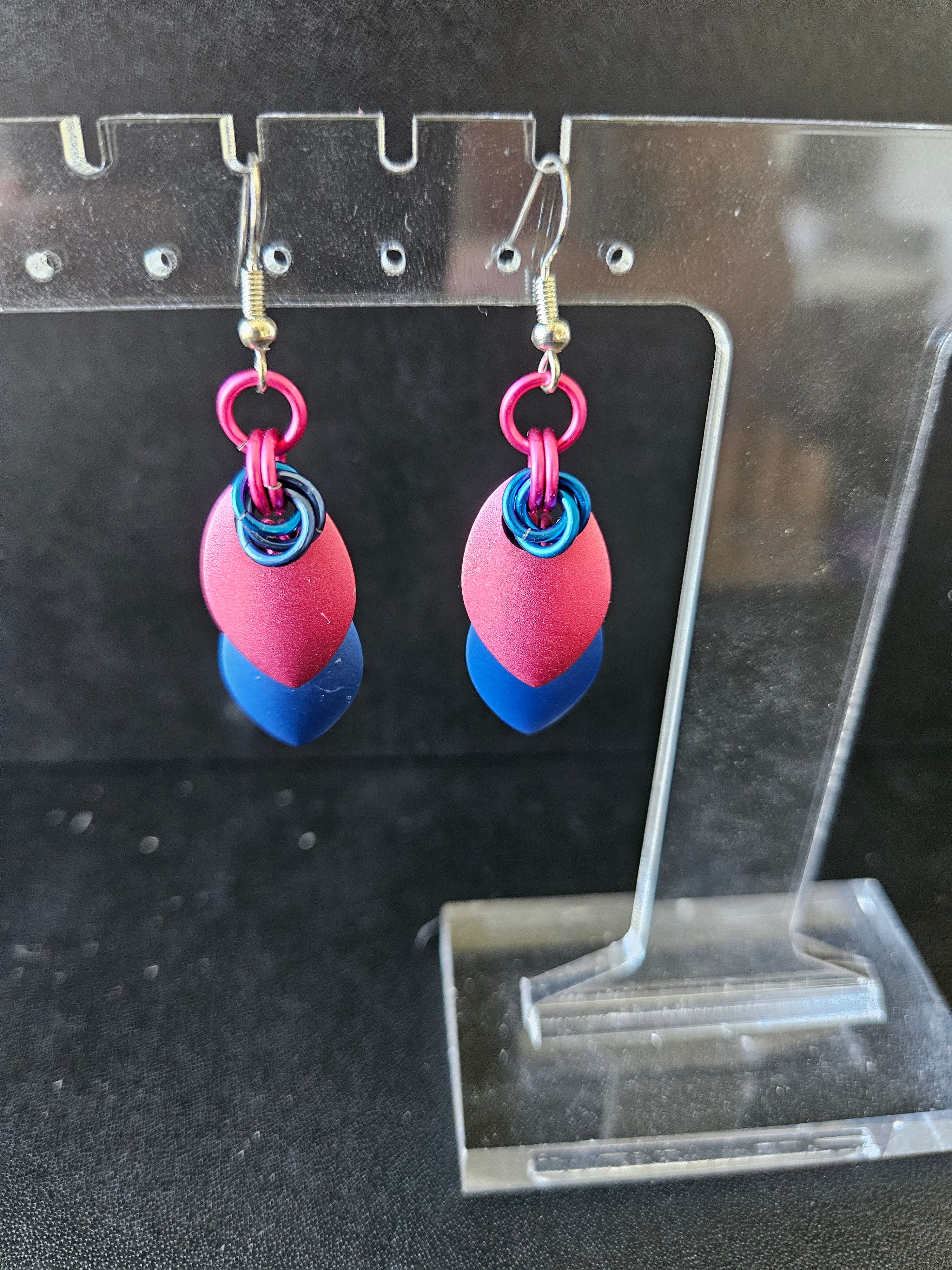 Multicolored Elegant Scale Earrings