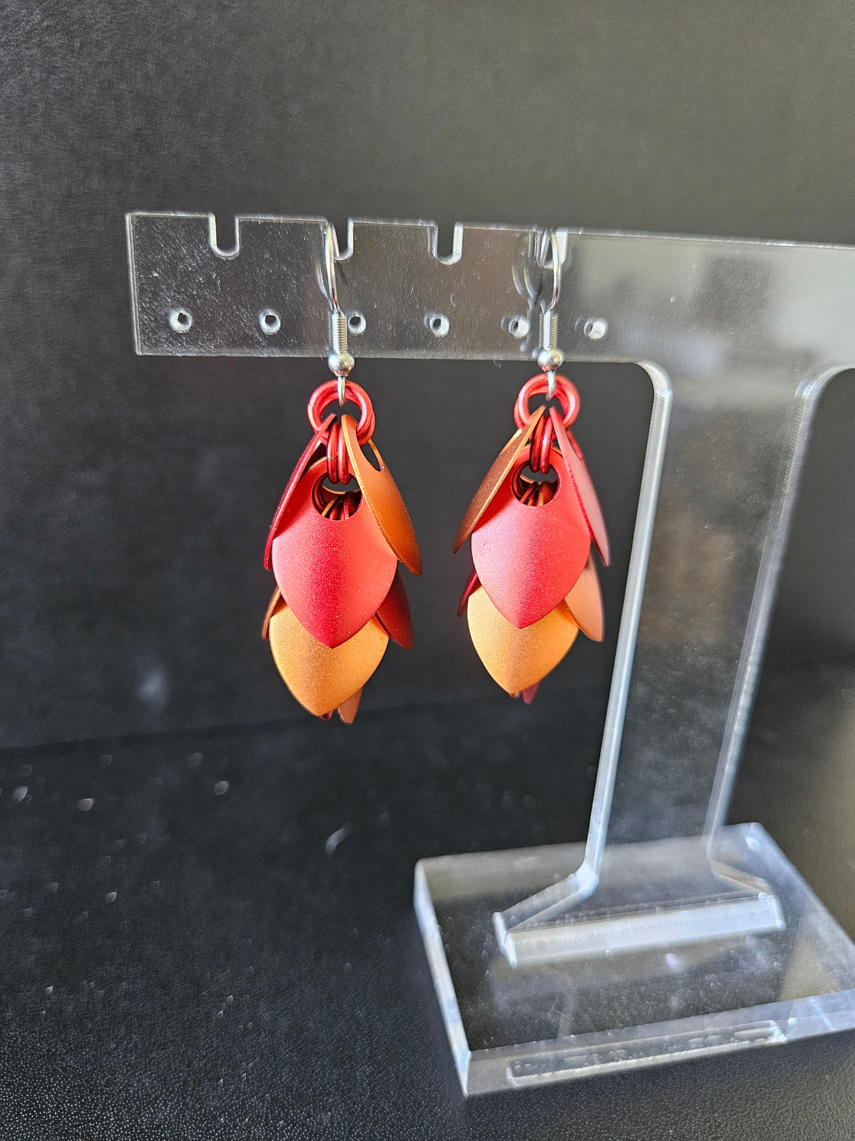 Shaggy Scale Earrings